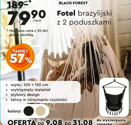 fotel wiszący