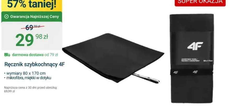 ręcznik szybkoschnący