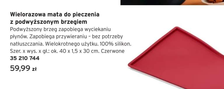 mata do pieczenia silikonowa