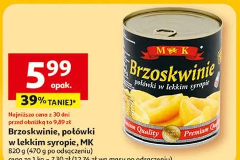 brzoskwinie w puszce