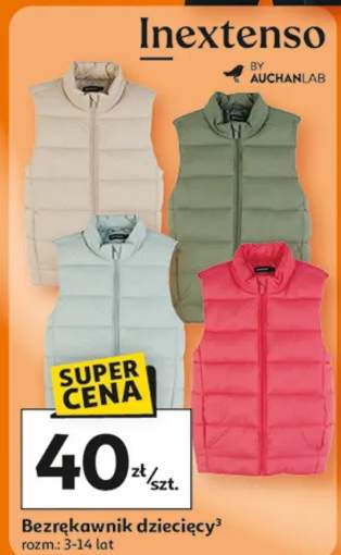 bezrękawnik dziecięcy