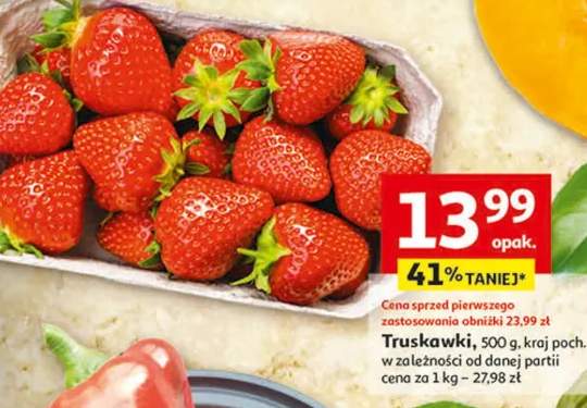 Truskawki 500 g, kraj poch. w zależności od danej partii