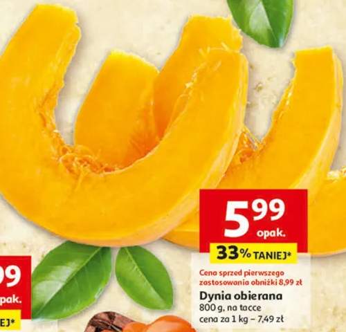 Dynia obierana 800 g, na tacce