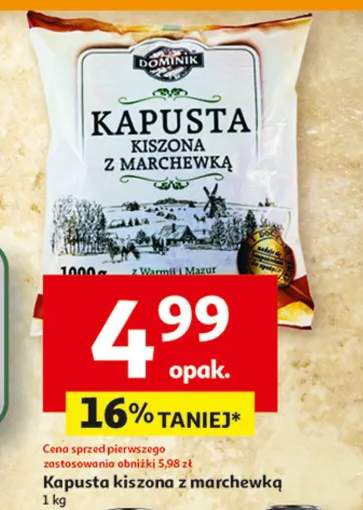 Kapusta kiszona z marchewką