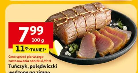 Tuńczyk, polędwiczki wędzone na zimno