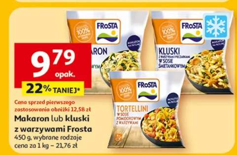 Makaron lub kluski z warzywami, wybrane rodzaje