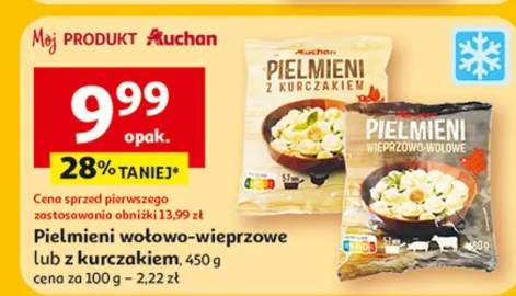 Pielemieni wołowo-wieprzowe lub z kurczakiem
