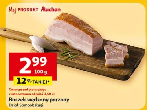Boczek wędzony parzony