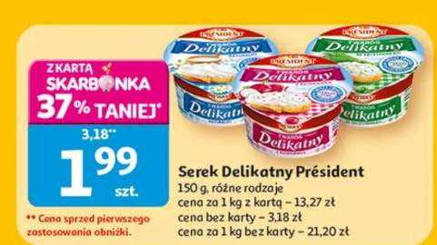 Serek Delikatny Président, różne rodzaje