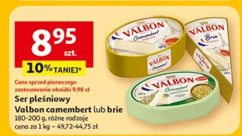 Ser pleśniowy camembert lub brie, różne rodzaje