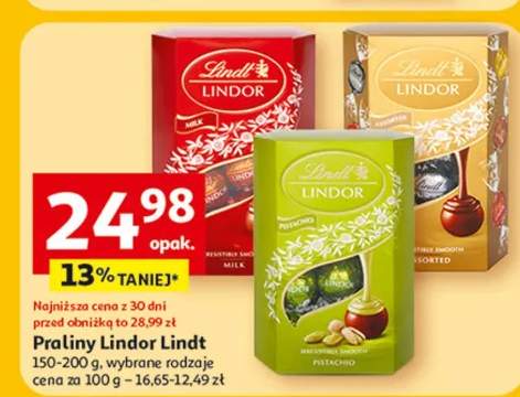 Praliny Lindor Lindt