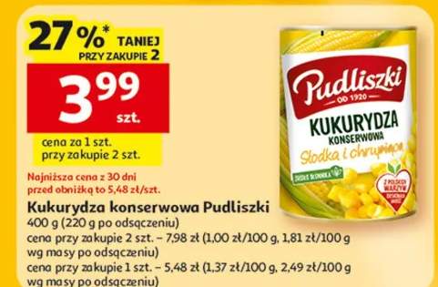 Kukurydza konserwowa Pudliszki