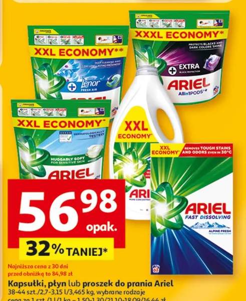 Kapsułki, płyn lub proszek do prania