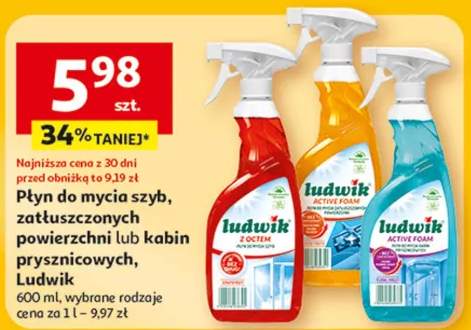 Płyn do mycia szyb, zatłuszczonych powierzchni lub kabin prysznicowych