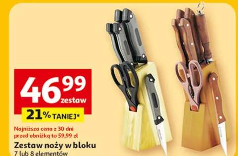 Zestaw noży w bloku 7 lub 8 elementów