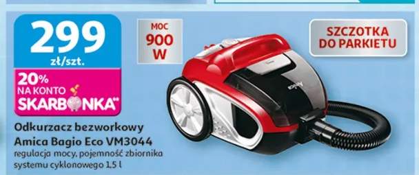 Odkurzacz bezworkowy Amica Bagio Eco VM3044