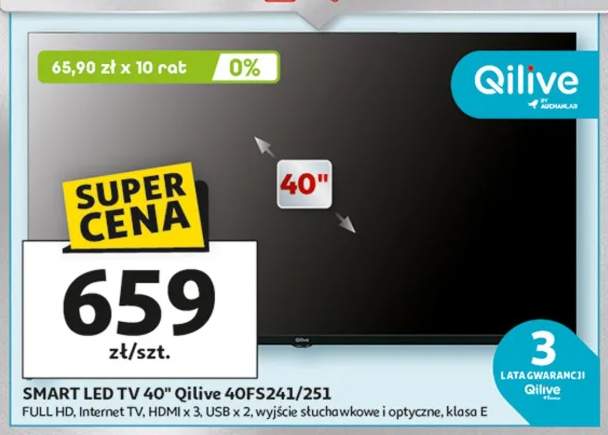 SMART LED TV 40" Qilive 40FS241/251