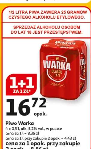 Piwo Warka classic