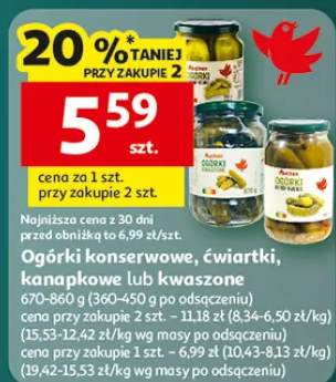 Ogórki konserwowe, ćwiartki, kanapkowe lub korniszony