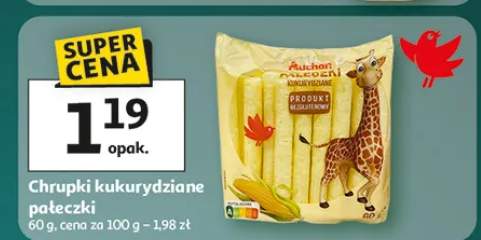 Chrupki kukurydziane paluszki