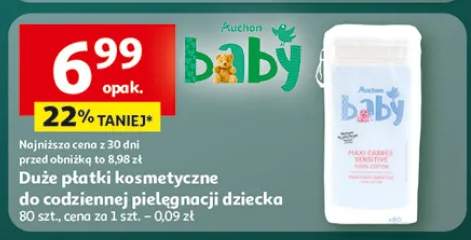 Duże płatki kosmetyczne do codziennej pielęgnacji dziecka