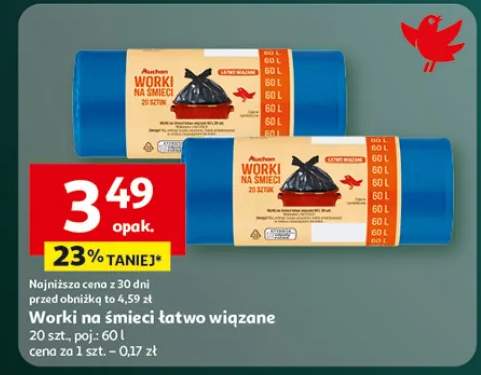 Worki na śmieci łatwo wiązane