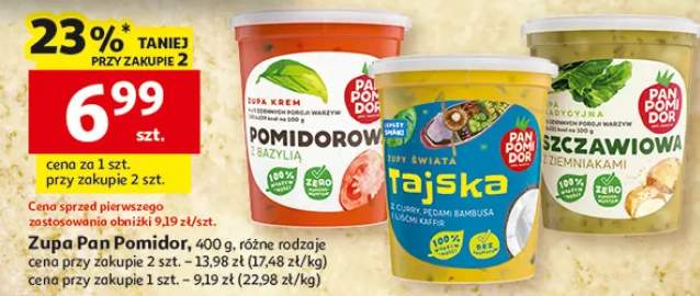 Zupa Pan Pomidor różne rodzaje