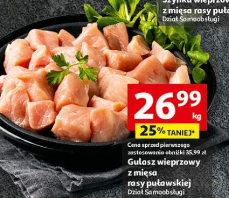 Gulasz wieprzowy z mięsa rasy puławskiej