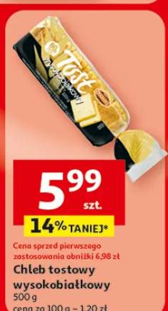 Chleb tostowy wysokobłonnikowy