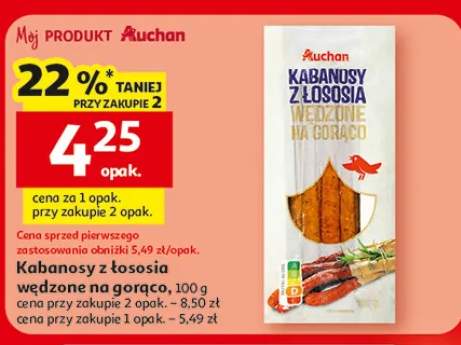 Kabanosy z łososia wędzone na gorąco