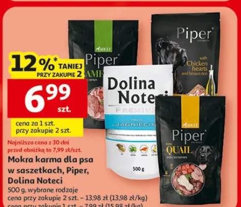 Mokra karma dla psa w saszetkach, Piper, Dolina Noteci