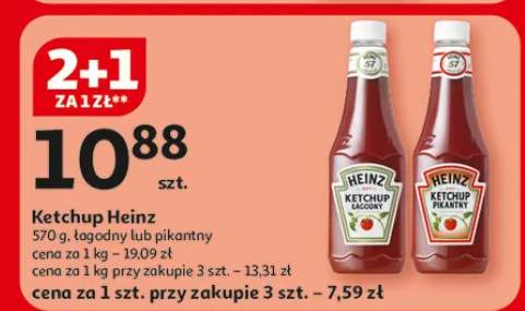 Ketchup łagodny lub pikantny