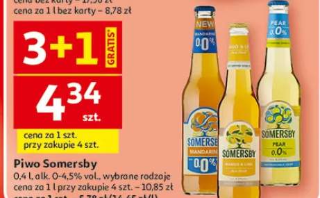 Piwo Somersby, wybrane rodzaje