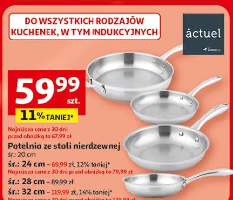 Patelnia ze stali nierdzewnej 32cm