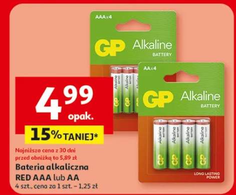 Bateria alkaliczna RED AAA lub AA