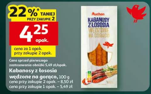Kabanossy z łososia wędzone na gorąco