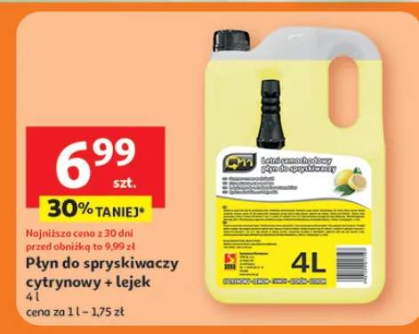 Płyn do spryskiwaczy cytrynowy + lejek
