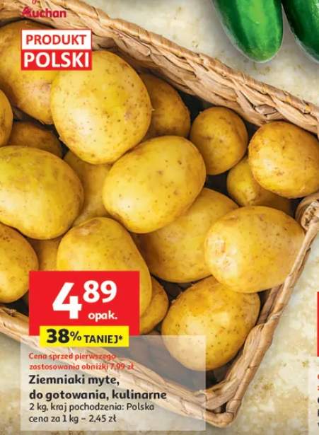 Ziemniaki myte, do gotowania, kulinarne