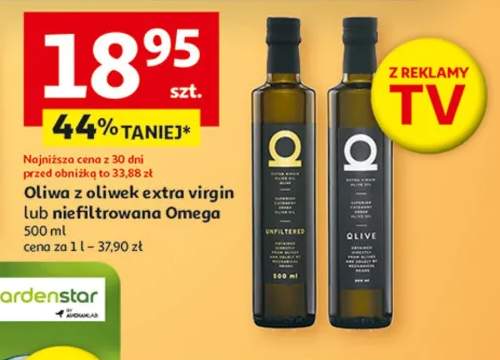 Oliwa z oliwek extra virgin lub niefiltrowana omega