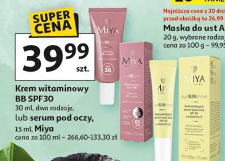 Krem witaminowy BB SPF 30 lub serum pod oczy