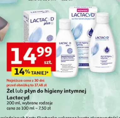 Żel lub płyn do higieny intymnej