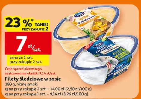 Filety śledziowe w sosie