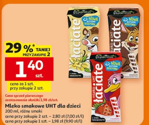 Mleko smakowe UHT dla dzieci