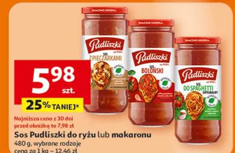 Sos do ryżu lub makaronu, wybrane rodzaje Pudliszki