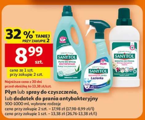 Płyn lub spray do czyszczenia, lub dodatek do prania antybakteryjny