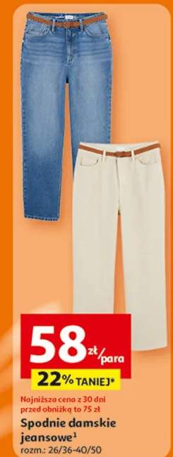 Spodnie damskie jeansy