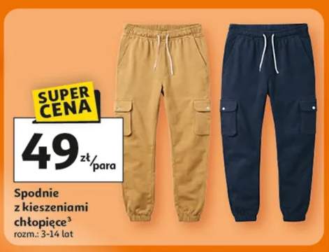 Spodnie z kieszeniami chłopięce