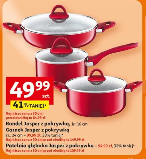 Patelnia głęboka Jasper z pokrywką