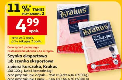 Szynka eksportowa lub szynka eksportowa z piersi kurczaka