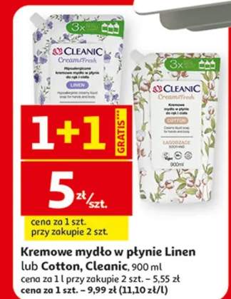 Kremowe mydło w płynie Linen lub Cotton 500 ml